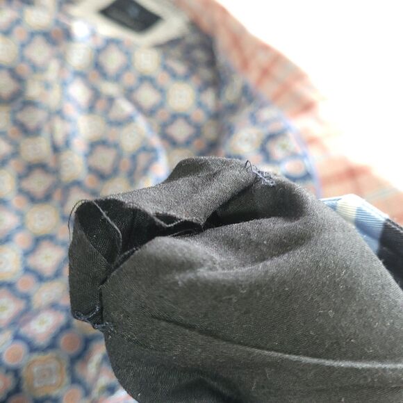 Plaid 2 Button Tailorbyrd Sportscoat Burnt Orange 46R Blazer Stretch Fabric Prep - Picture 10 of 16